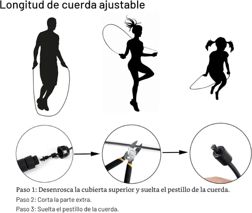 Miniatura 5 de BOOMIBOO Cuerda de Saltar, Cuerdas de Saltar Ajustables, Cuerda de Saltar Sin Enredos de Velocidad Rápida con Rodamientos de Bolas para Mujeres, Rojo