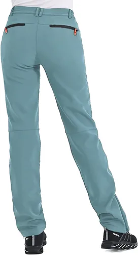 Miniatura 2 de Postropaky - Pantalones de esquí de nieve para mujer, impermeables, aislados, softshell, snowboard, cierre inferior de pierna