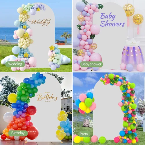 Miniatura 7 de Soporte de Fondo de Arco de Metal de 7.2 Pies Dorado para Boda con Globos, Marco de Arco Cuadrado para Decoración de Fiesta de Cumpleaños, Despedida