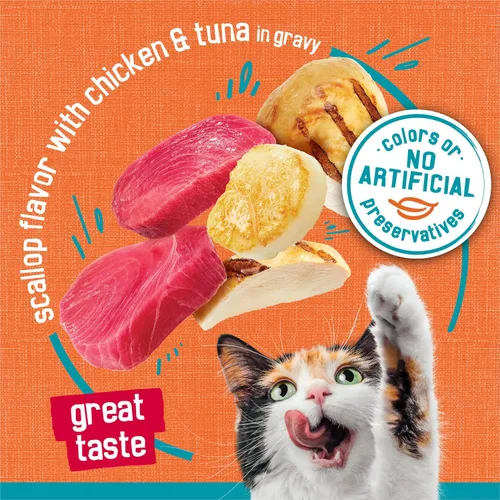 Miniatura 3 de Alimento húmedo para gatos Tasty Treasures de Purina (24, 5.5 onzas)
