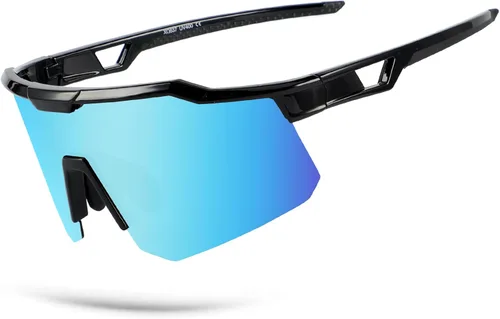 OULAIQI Gafas de sol de ciclismo para hombres y mujeres, lentes de sol de béisbol juveniles, diseño ligero, protección UV400, gafas deportivas