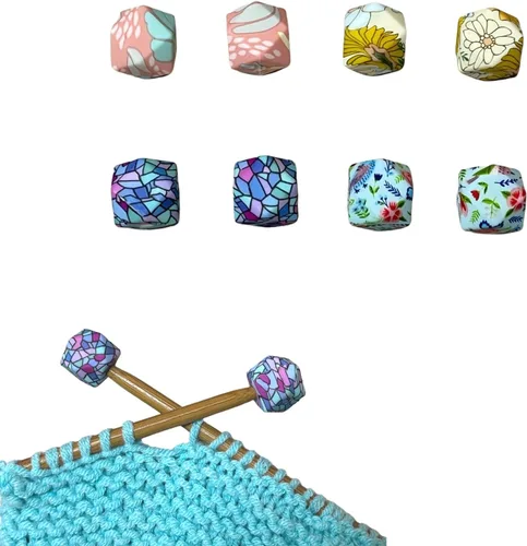 Miniatura 12 de SPANSEE Porta Agujas de Tejer Hexagonales - 4 Piezas, Tamaño 3-13 (3.25mm-9mm), Tapones de Punta, Protectores de Punta Tapones de aguja hexagonal