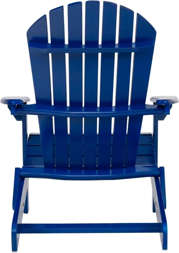 Miniatura 7 de Christopher Knight Home Hanlee Silla Adirondack plegable para exteriores, madera de acacia, azul marino