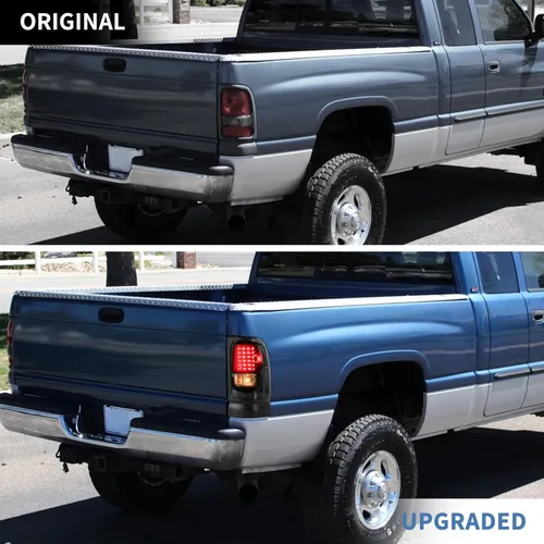 Miniatura 6 de Luces traseras LED para RAM 1500 1994-2001, luces traseras LED negras ahumadas para Dodge RAM 1500/2500 / 3500 1994 1995 1996 1997 1998 1999 2001