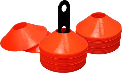 Miniatura 3 de BlueDot Trading Conos deportivos de alta visibilidad para entrenamiento de agilidad, fútbol, fútbol, baloncesto, marcadores de cono de campo