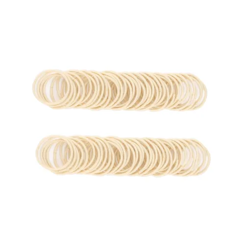 Miniatura 8 de 100 ligas para el pelo de bebé, bandas doradas para cabello fino, sin elásticos metálicos para el cabello, soporte para cola de caballo para niños