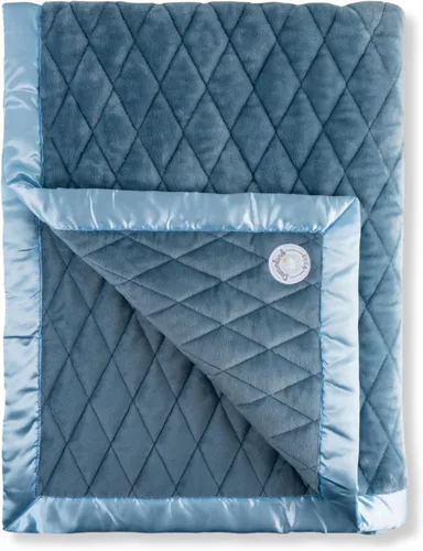 Miniatura 3 de Dreamland Baby - Manta con peso de 4 libras para niños. Telas duales transpirables con lado de minky refrescante y micropolar acogedor