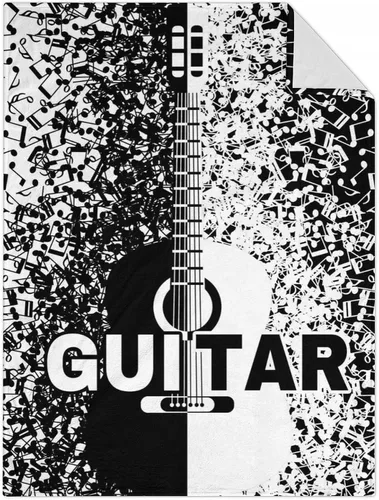Miniatura 15 de Mercuryelf Manta de guitarra, suave, mullida y cálida, manta pequeña de 30 x 40 pulgadas para regazo y cuna, regalo para los amantes de la guitarra
