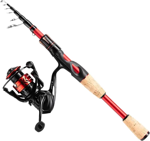 EOW XPEDITE LITE Cañas de Pescar Telescópicas Portátiles y Combo, Cañas de Pesca de Spinning y Casting, Blanks de Caña de Carbono 24T, Punta de