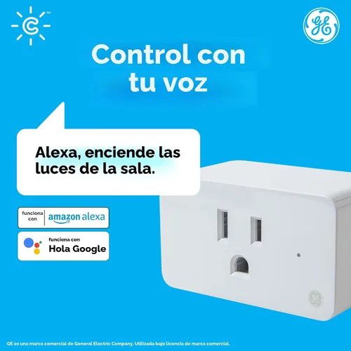 Miniatura 4 de GE Cync Enchufe inteligente interior, control de tomacorriente inteligente, enchufe de salida WiFi, compatible con Matter, funciona con Alexa