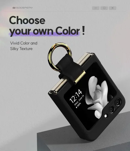 Miniatura 3 de GOOSPERY Goosepry - Funda con soporte de anillo compatible con Galaxy Z Flip 5, delgada, sólida y resistente, policarbonato duro para protección