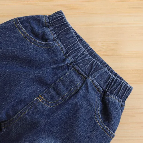 Miniatura 5 de Shalofer Conjunto de ropa de mezclilla para bebé niña de 2 cumpleaños