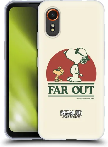 Miniatura 391 de Head Case Designs Funda de gel Woodstock 50th con licencia oficial de Peanuts Snoopy Guitar 1969 [protección de grado militar] compatible