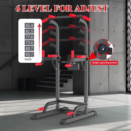 Miniatura 5 de K KiNGKANG Power Tower Dip Station, Multi-Function Assistive Trainer Pull Up for Home Gym Muscle Building and Beginner Exercises,Load 450LBS Negro