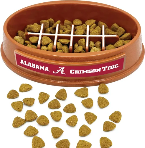 NCAA Super-Bowl - Tazón de alimentación lenta para perros, cuenco para gatos de alimentación lenta con diseño de fútbol para una digestión