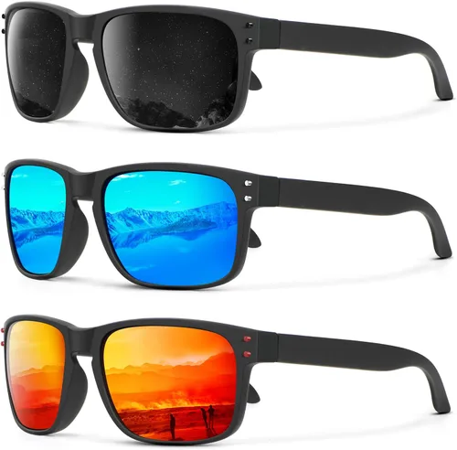 KALIYADI Lentes de sol polarizados para hombres y mujeres, estilo vintage, para pesca, correr, conducir, con protección UV