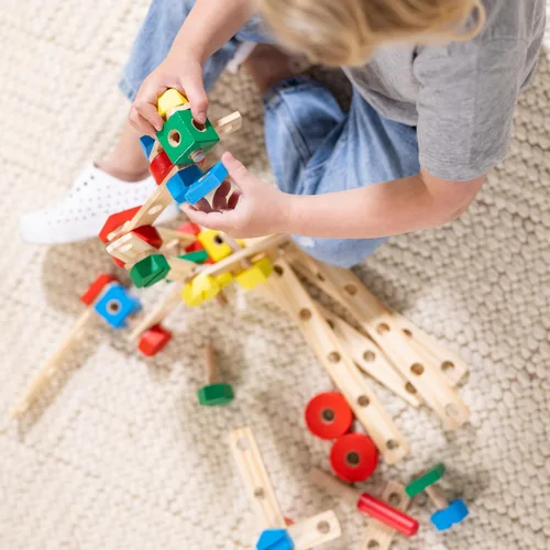 Miniatura 3 de Kit de construcción de madera Melissa & Doug en una caja (48 unidades)