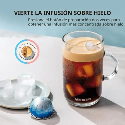 Miniatura 6 de Nespresso Vertuo Cafetera de café y espresso de Breville, color negro mate con espumador de leche Aeroccino