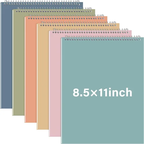 Miniatura 11 de Maitys 6 blocs de notas legales Steno en espiral de 8.5 x 11 pulgadas, bloc de notas encuadernadas en la parte superior, tapa dura, bloc de notas