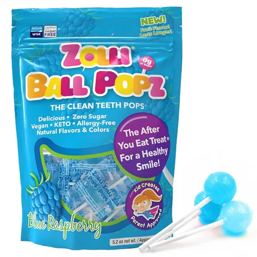 Miniatura 19 de Zollipops The Clean Teeth Pops Gabby's Dollhouse - Paletas anticaries, Ball Popz, paquete de 2 unidades de 10.4 onzas
