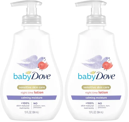 Miniatura 8 de Baby Dove - Loción para bebé para piel sensible de cuidado calmante con fragancia, hidratación hipoalergénica y probada por dermatólogos, 13 onzas
