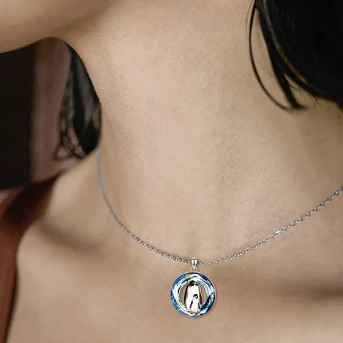Miniatura 6 de ONEFINITY Penguin Necklace Gifts for Women 925 Sterling Silver Crystal Penguin Mother and Baby Pendant Jewelry for Penguin Lovers Gifts