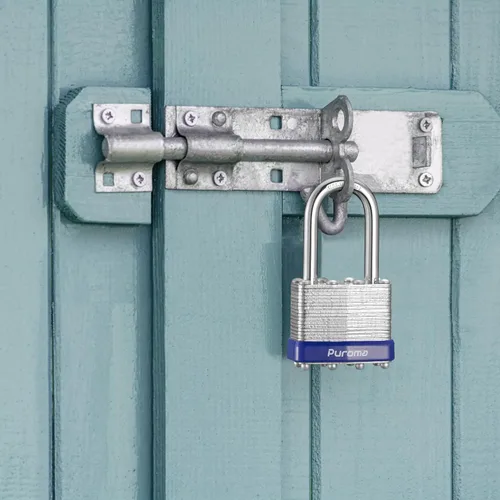 Miniatura 6 de Puroma Lock 1 Pack Candados, Candados de 1-1/2” de grillete largo, candados resistentes con 2 llaves, candados de acero endurecido de 40 mm