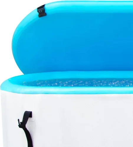 Miniatura 9 de SOLSTICE Bañera fría para 1-2 personas, bañera inflable con tapa aislada, capacidad de 100 galones, incluye bomba, interior espacioso de 30 pulgadas