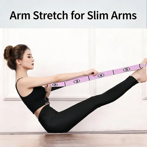 Miniatura 4 de Banda de resistencia de fitness para estiramiento y yoga, bandas de resistencia numeradas para glúteos, banda elástica de estiramiento de pilates