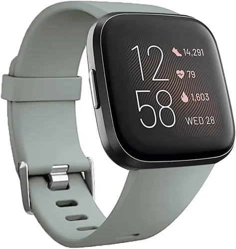 Miniatura 12 de Bandas de repuesto compatibles con Fitbit Versa/Versa 2 / Versa Lite, correa ajustable de silicona para accesorios clásicos, correas de fitness