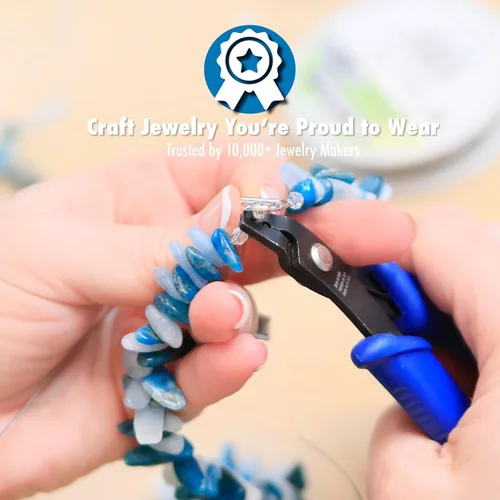 Miniatura 7 de Herramienta de Crimpado Beadalon Estándar - Compatible con Cuentas de Engaste #1-3, Tubos de Engaste #2-3, Azul Oscuro, 13.3 cm / 5.25 in