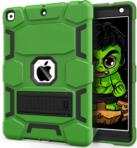 Miniatura 14 de CCMAO Funda para iPad de 6ª/5ª generación (9.7 pulgadas, 2018/2017), iPad Air de 2ª generación (2014) con soporte, funda protectora híbrida a prueba
