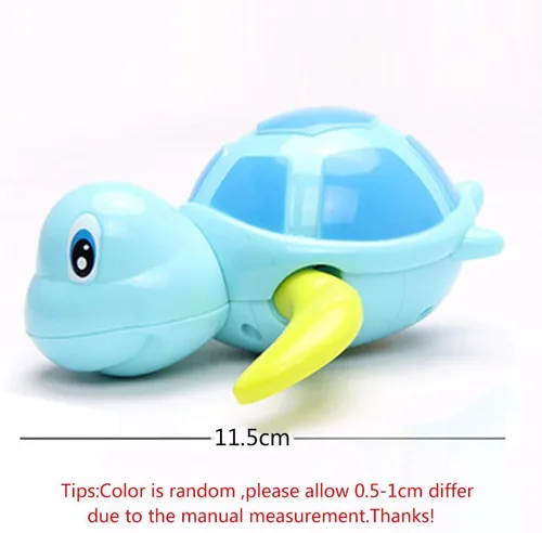 Miniatura 7 de Juguete de tortuga de natación de 3 piezas para bebé, juguete de cadena de cuerda de agua de baño, piscina, juguetes lindos de tortuga de natación