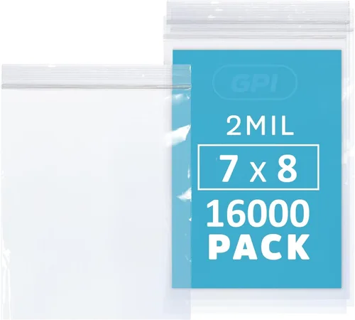 Miniatura 11 de 3" x 5," 2 Mil Claro Reclosable cierre de cremallera Lock Bolsas, caso de 1.000