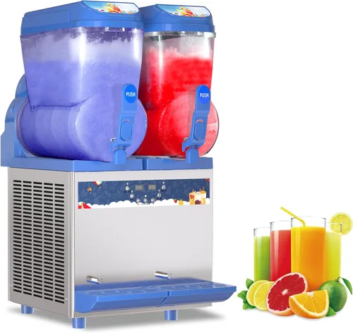 XPW Máquina comercial de granizado 1000 W 30L Tanques Máquina comercial para hacer granizados Máquina de Margarita de acero inoxidable 304 Máquinas