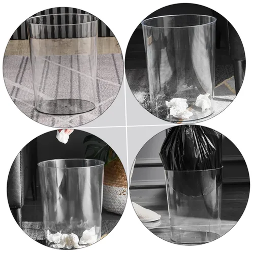 Miniatura 7 de DOITOOL Papelera de basura resistente para oficina, cesta de almacenamiento multiusos
