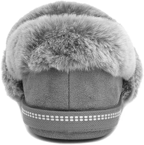 Miniatura 5 de Skechers Cozy Campfire-Team Toasty - Pantuflas de microfibra con forro de piel sintética para mujer