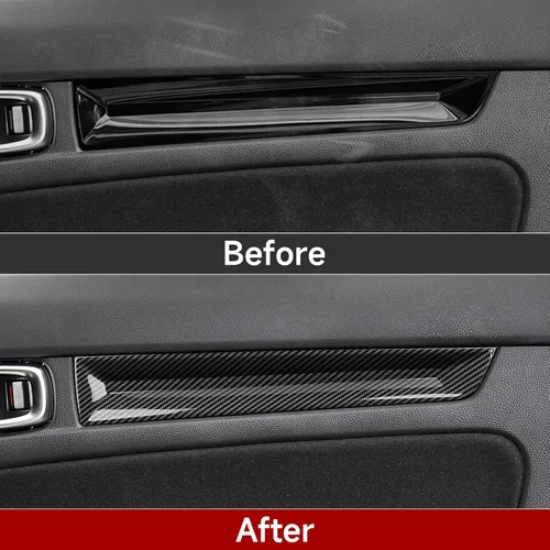 Miniatura 3 de Tiras Cubiertas Calcomanías para Manijas de Puerta Interior de Automóvil para Honda Civic 11ª Generación 2022 2023 2024 2025 Accesorios Pegatinas