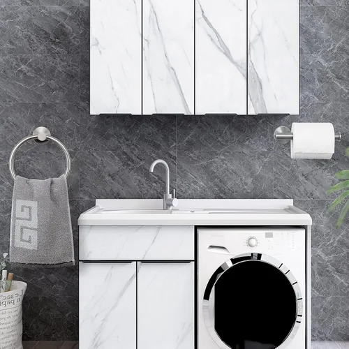 Miniatura 6 de NearMoon 2 piezas de accesorios de baño, toallero y soporte para papel higiénico, colgador de toallas de baño de acero inoxidable y soporte