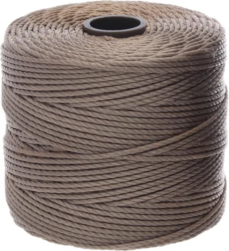 Miniatura 3 de The Beadsmith S-Lon - Cordón de nailon trenzado de 0.020 in para cuerda, color rojo oscuro, TEX210, carrete de 77 yardas