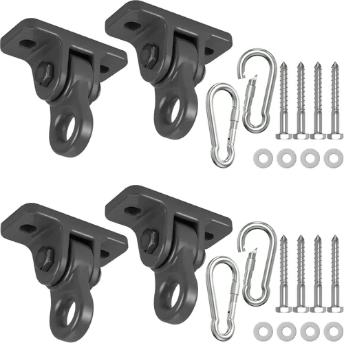 Miniatura 10 de Kit de perchas para columpios de porche resistentes, con tornillos para juegos de madera, patio, asiento de yoga, interiores y exteriores