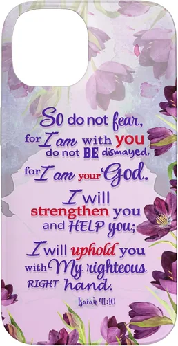 Miniatura 4 de So Do Not Fear for I 'm with You Isaías 41:10 - Funda cristiana para iPhone 17