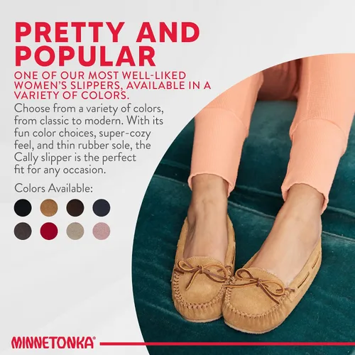 Miniatura 5 de Minnetonka - Pantuflas Cally de pelo sintético para mujer