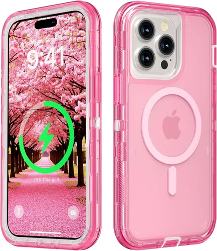 Miniatura 91 de Follaroma para iPhone 17 Pro Max, Funda Compatible con MagSafe, Funda Magnética Transparente de Doble Capa, Funda Resistente Anti-Caída y a Prueba