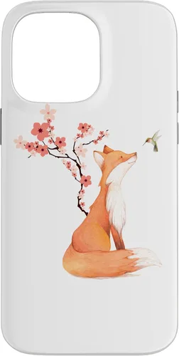 Miniatura 21 de The Cute Fox and Hummingbird Cherry Blossom Flower Present Case for iPhone 17