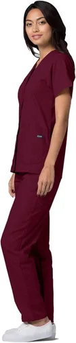 Miniatura 5 de Adar Universal Scrubs for Women - Snap Front Scrub Top