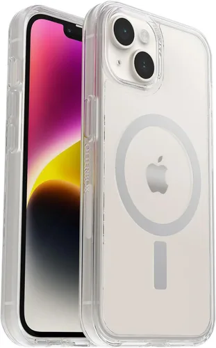 Miniatura 16 de OtterBox Funda para iPhone 14 y iPhone 13 (solamente) - Serie Symmetry + - Negro - Ultra-Sleek - Se ajusta a MagSafe - Bordes elevados para proteger