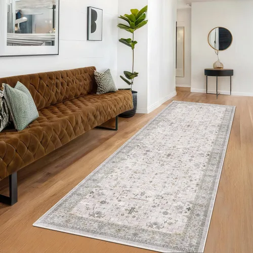 Miniatura 233 de Alfombra Boho Negra para Sala de Estar - Alfombra de Área Lavable de 10x14 Pies, Alfombras de Comedor para Debajo de la Mesa, Alfombra Suave de Pelo