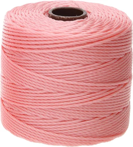 Miniatura 34 de The Beadsmith S-Lon - Cordón de nailon trenzado de 0.020 in para cuerda, color rojo oscuro, TEX210, carrete de 77 yardas