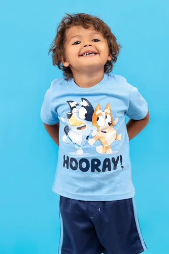 Miniatura 2 de Bluey Conjunto de camiseta y pantalones cortos de malla para niños pequeños a grandes